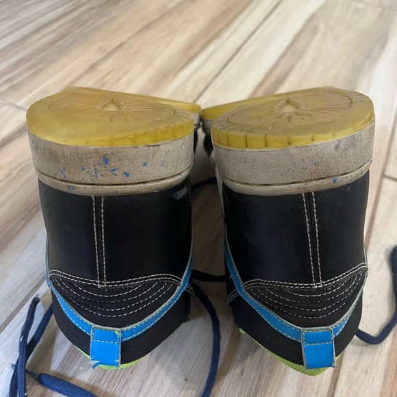 Nike Dunk High Premium white blue glow sneakers high tops Men’s size 12 WORN - Picture 10 of 11